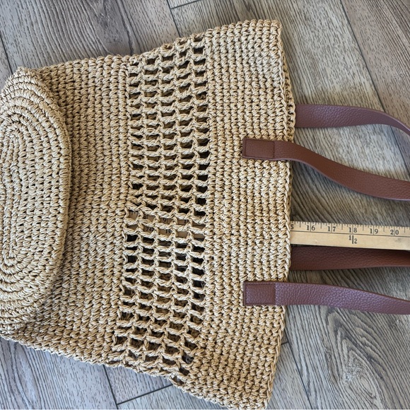 Banana Republic Raffia and Leather Tote - Picture 12 of 13